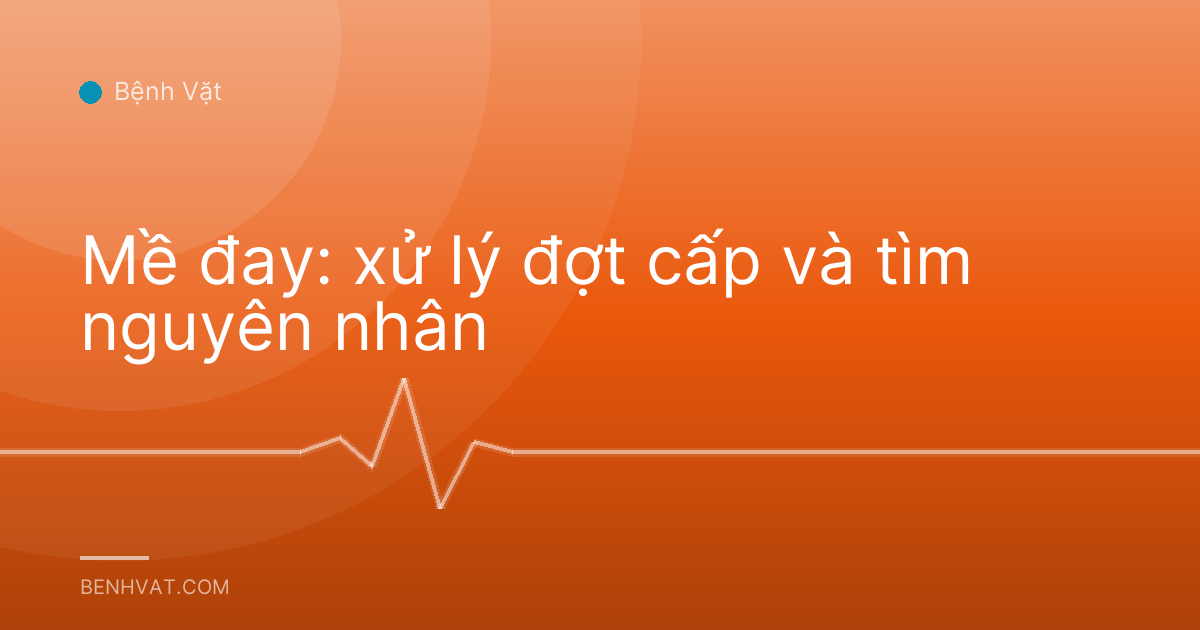 Mề đay: xử lý đợt cấp và tìm nguyên nhân